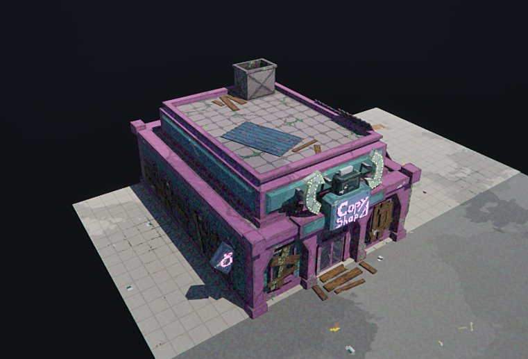 Copy shop building template